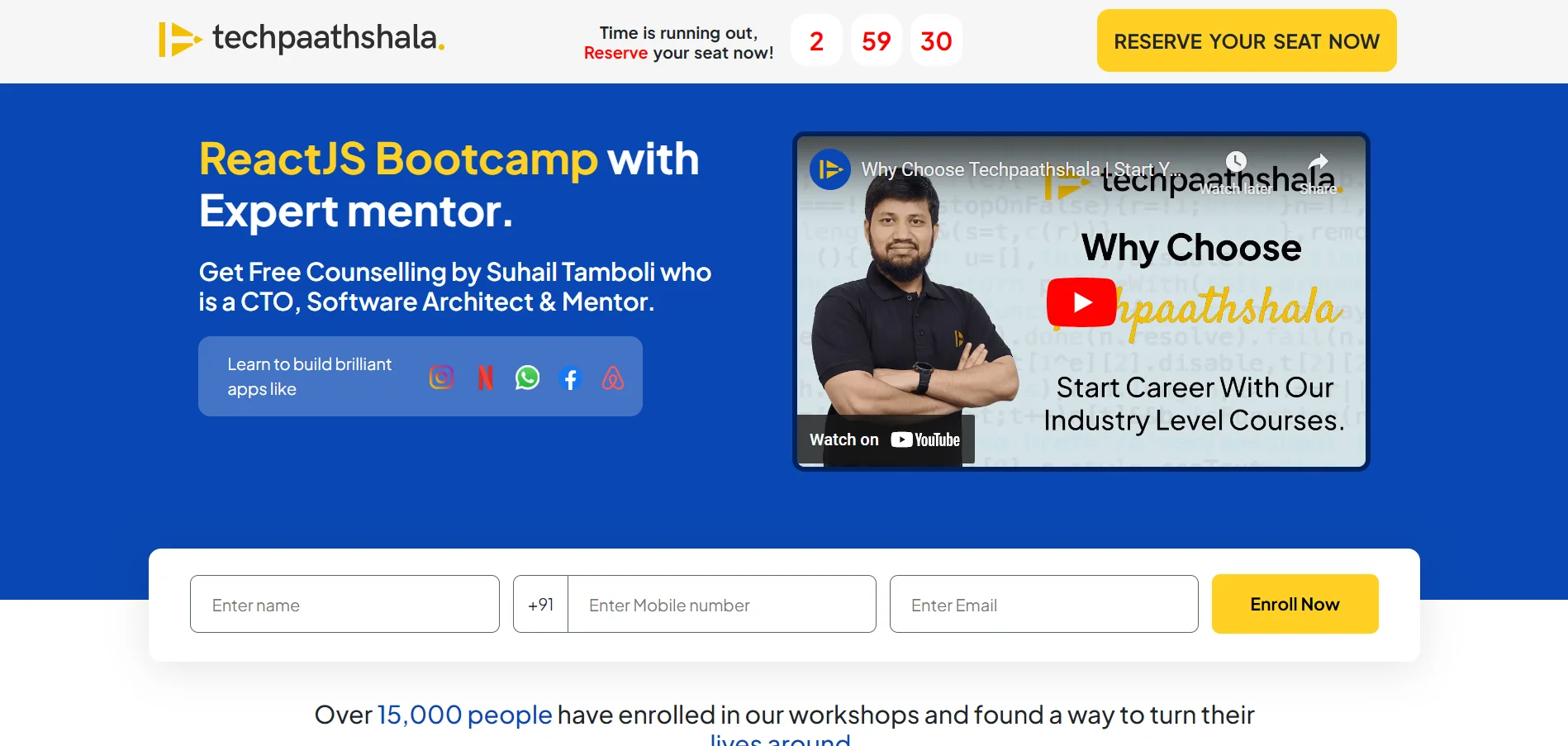 Techpaathshala-Landingpage